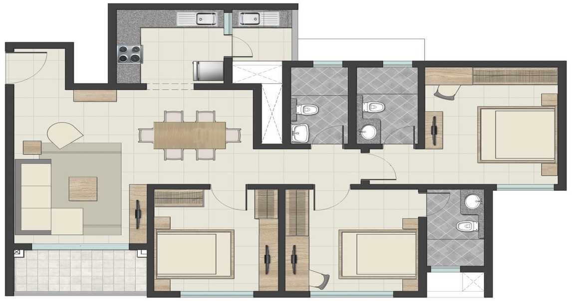 flats in Sobha Townpark